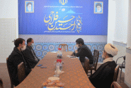 Meeting of the head of Hojjatoleslam Fallahi's office with the director of the Famenin Relief Committee