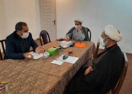 جلسه حجت الاسلام فلاحی با مدیر کل استاندارد همدان