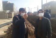بازدید مسئول دفتر ارتباطات مردمی حجت الاسلام فلاحی از پروژه فاضلاب جورقان