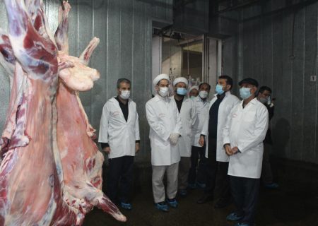 Hojjatoleslam Fallahi visited the Hamedan slaughterhouse