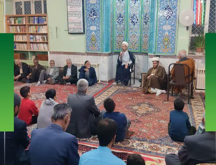 دیدار نماینده مجلس با نمازگزاران مسجد روستای امزاجرد